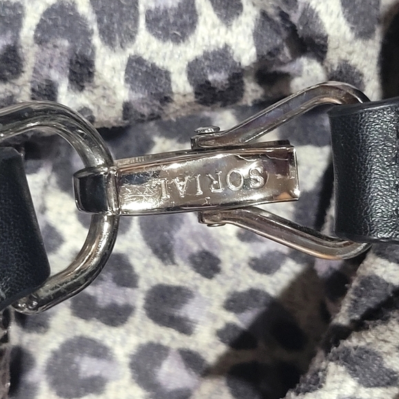 Sorial New York Metallic Gold Travel Purse Lightweight Animal Print - Picture 5 of 7